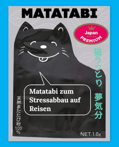 Matatabi Stresstabletten für Katzen auf Reisen, Premium, 1,0g von Japan Premium Pet