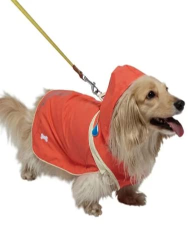 Japan Premium Pet Reflektierender Regenmantel, Sportjacke-Transformer, Größe S Lang, orange, Unisex von Japan Premium Pet