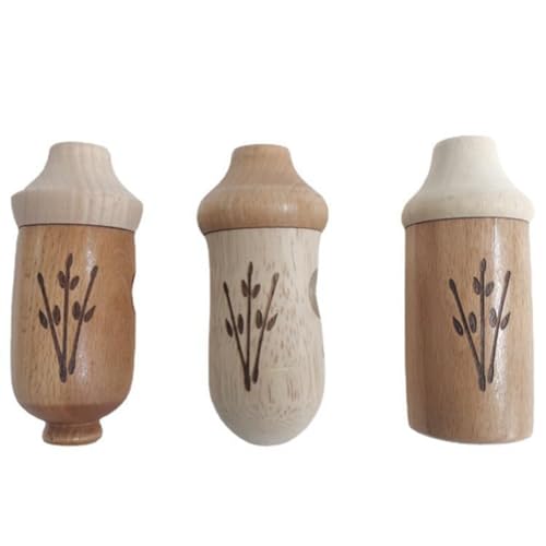 Jasaly Vogelhäuser aus Holz für den Außenbereich, Garten, Outdoor, hängendes Vogelfutterhaus aus Holz (3er-Set) von Jasaly