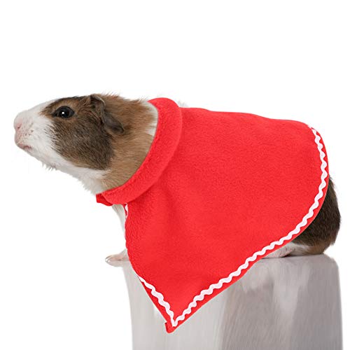 Haustier Hund Katze Roter Mantel Weiches Kostüm Weihnachtskleidung für Kaninchen Meerschweinchen (2) von Jauarta