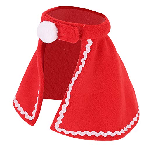 Haustier Hund Katze Roter Mantel Weiches Kostüm Weihnachtskleidung Kaninchen Meerschweinchen (Typ 5 (8,3 x 8,3 x 3,5 Zoll)) von Jauarta