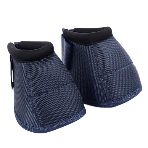 Jauarta Hufglocken für Pferde, Oxford-Stoff, Verschleißfest, Bequem, Atmungsaktiv, Hufschutzstiefel für Pferdeausrüstung (Navy blau) von Jauarta