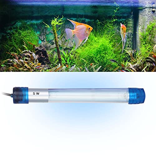 Tauchbare UV-Licht-Algen-Bakterien-Tötungslampe Aquarien (EU-Stecker) (5W) von Jauarta