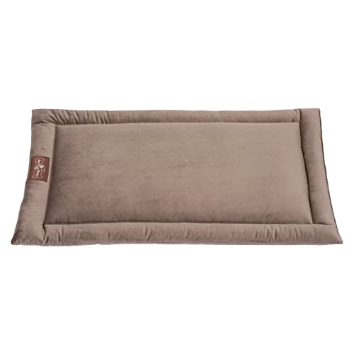 Jax & Bones Gemütliche Hundematte – waschbare Hundematte – kleines flaches Pad passend für Standardgröße Kiste & Zwinger – Vintage-Eichenholz-Hundekäfig-Matte | 61 x 45 cm von Jax & Bones