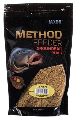 Grundfutter Angelfutter Lockfutter JAXON Method Feeder Ready GROUNDBAIT 750g (Banane/FM-ZR28) von Jaxon