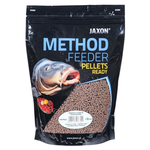 JAXON Method Feeder Pellets Grundfutter Angelfutter Lockfutter 500g (Erdmandel-Mais/FM-PR26) von Jaxon