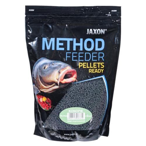 JAXON Method Feeder Pellets Grundfutter Angelfutter Lockfutter 500g (Hanf/FM-PR24) von Jaxon