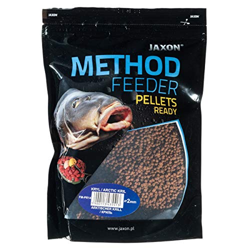 Jaxon Method Feeder Pellets Grundfutter Angelfutter Lockfutter 500g (Krill/FM-PR14) von Jaxon