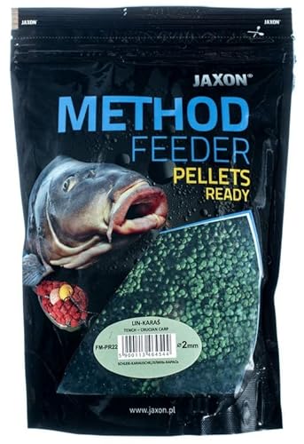 Jaxon Method Feeder Pellets Grundfutter Angelfutter Lockfutter 500g (Schleie-Karausche / FM-PR22) von Jaxon