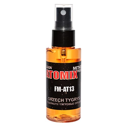 Method Feeder Spray Atomix Baitspray Intensiver Lockstoff Fischlockstoff Lockfutter Fischköder Zusatzspray Angelköder Süßwasser Geeignet für Karpfen, Karausche, Plötze, Brachse etc 50g (Erdmandel / FM-AT13) von Jaxon