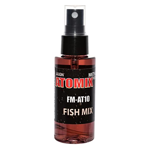 Method Feeder Spray Atomix Baitspray Intensiver Lockstoff Fischlockstoff Lockfutter Fischköder Zusatzspray Angelköder Süßwasser Geeignet für Karpfen, Karausche, Plötze etc 50g (Fisch Mix/FM-AT10) von Jaxon