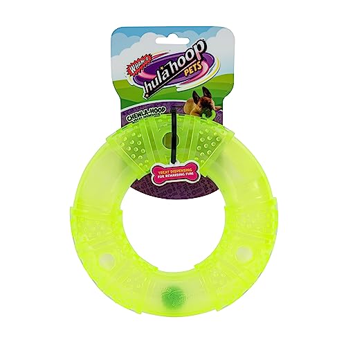 Jazwares Wham-O Pets Chewla-Hoop Leckerli-Spender – Langeweile Buster, geistig stimulierendes, herausforderndes interaktives Hundespielzeug von Jazwares