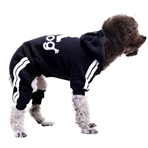 Hunde-Kapuzenpullover, Haustierkleidung, Pullover, Sweatshirt, Basic mit Hut, warme Hunde, Winterkleidung, Haustierkleidung, Hunde-Kapuzenpullover für kleine, mittelgroße Hunde (XS-XXL) von Jczw