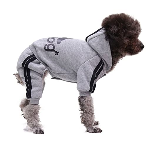 Hunde-Kapuzenpullover, Haustierkleidung, Pullover, Sweatshirt, Basic mit Hut, warme Hunde, Winterkleidung, Haustierkleidung, Hunde-Kapuzenpullover für kleine, mittelgroße Hunde (XS-XXL) von Jczw