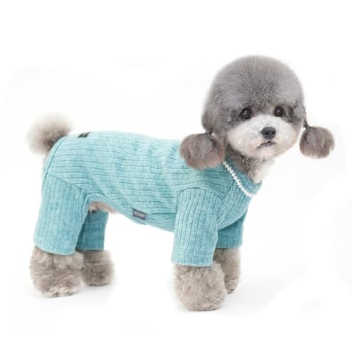 Hunde-Pyjama, Thermo-Hunde-Overall, dehnbar, Rollkragen, warme Winter-Hundekleidung, Hunde-Outfits für kleine Hunde, Farbe von Jczw