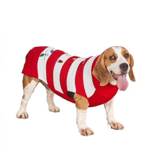 Hundepullover für Welpen, mittelgroß, warme Kleidung im Winter, Pullover-Design für Jungen und Mädchen von Jczw