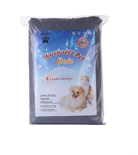 JdPet Waschbare Hunde-Pads + kostenlose Pflegehandschuhe – wiederverwendbare Welpen-Pads, wasserdichte Hundematte, rutschfeste Welpentöpfchen-Trainingspads für Hunde, Katzen, Häschen von JdPet