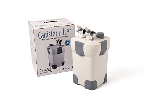 Jebao Kanister Externer Aquariumfilter mit Filtermedien (CF-45U, 396GPH) von Jebao