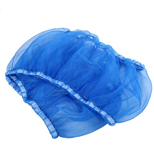 Jectse Große Vogelkäfigabdeckung, Weiches, Atmungsaktives Nylon, Belüftet, Elastisches Design, 4 Farben, Verhindert Samenstreuung, Waschbar (Blue) von Jectse