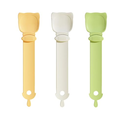 Cat Treats Spoon, Cat Strip Squeeze Spoon, Cat Strip Feeder Spoon, Cat Treat Spoon Squeeze (Green, Orange, White) von Jeeeun