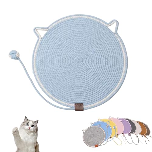 Clawloom Dual Scratching Pad, Celery Pets Cat Scratcher Mat – Durable, Eco-Friendly Scratching Pad for Cats, Protects Furniture & Keeps Cats Happy (Blue) von Jeeeun