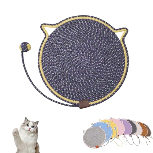 Clawloom Dual Scratching Pad, Celery Pets Cat Scratcher Mat – Durable, Eco-Friendly Scratching Pad for Cats, Protects Furniture & Keeps Cats Happy (Dark Blue) von Jeeeun