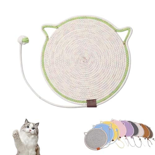 Clawloom Dual Scratching Pad, Celery Pets Cat Scratcher Mat – Durable, Eco-Friendly Scratching Pad for Cats, Protects Furniture & Keeps Cats Happy (Green) von Jeeeun