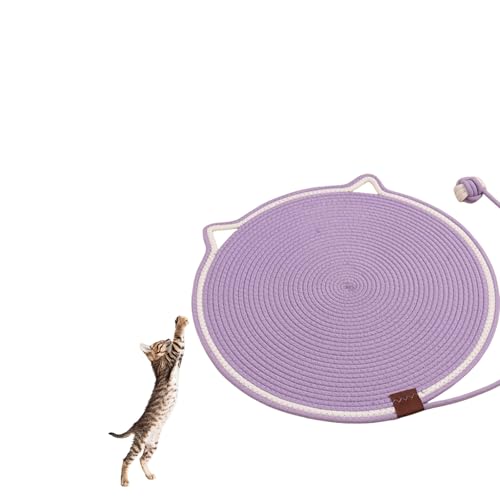 Clawloom Dual Scratching Pad, Celery Pets Cat Toy, 2025 New Large Size Reversible Washable Durable Cat Scratch Mat (Light Purple) von Jeeeun