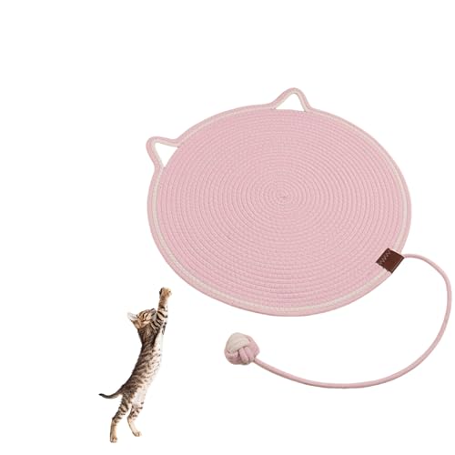 Clawloom Dual Scratching Pad, Celery Pets Cat Toy, 2025 New Large Size Reversible Washable Durable Cat Scratch Mat (Light pink) von Jeeeun