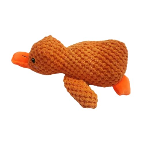 Jeeeun Calming Duck Dog Toy, Calming Duck Toy for Dogs, The Mellow Dog Calming Duck, Emotional Support Duck for Dogs, Yellow Duck Dog Toy (Large,orange) von Jeeeun