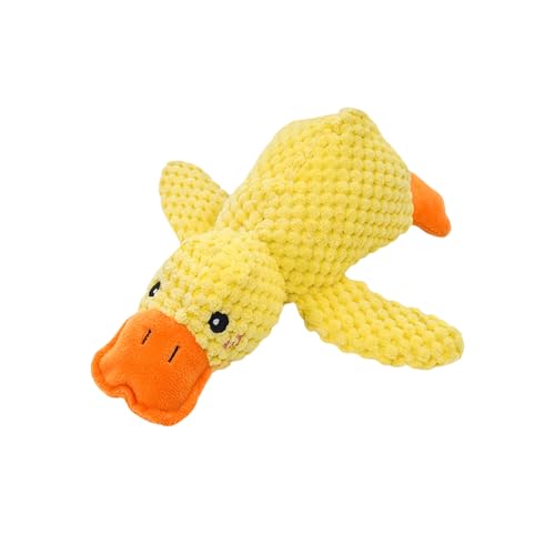 Jeeeun Calming Duck Toy for Dogs, Yellow Duck Dog Toy, Duck Dog Toy, Soft Stuffed Duck Dog Toys for Indoor Puppy Small Dog (11.8in) von Jeeeun