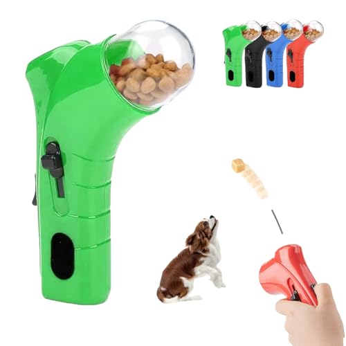 Jeeeun Cat Treat Shooter, 2025 New Handheld Interactive Pet Snack Catapult for Exercise & Play (Green) von Jeeeun