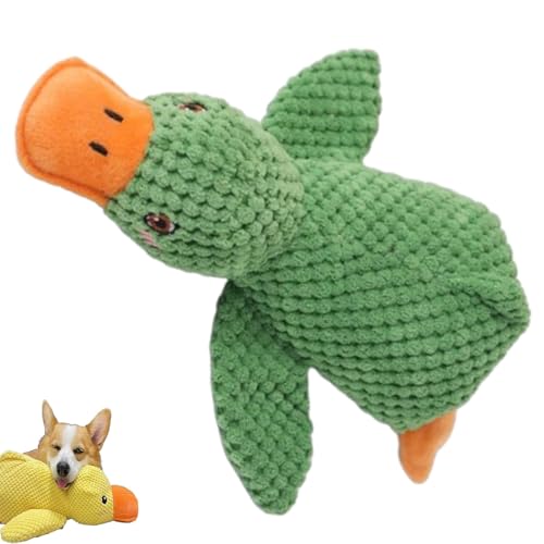 Jeeeun Noovelo Calming Duck Toy, Calming Duck Toy, Yellow Calming Duck for Dogs, Quacker Calming Duck Toy,Emotional Support Duck for Dogs (Green) von Jeeeun