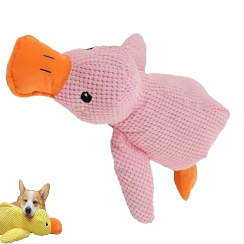 Jeeeun Noovelo Calming Duck Toy, Calming Duck Toy, Yellow Calming Duck for Dogs, Quacker Calming Duck Toy,Emotional Support Duck for Dogs (Pink) von Jeeeun