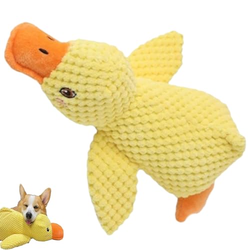 Jeeeun Noovelo Calming Duck Toy, Calming Duck Toy, Yellow Calming Duck for Dogs, Quacker Calming Duck Toy,Emotional Support Duck for Dogs (Yellow) von Jeeeun