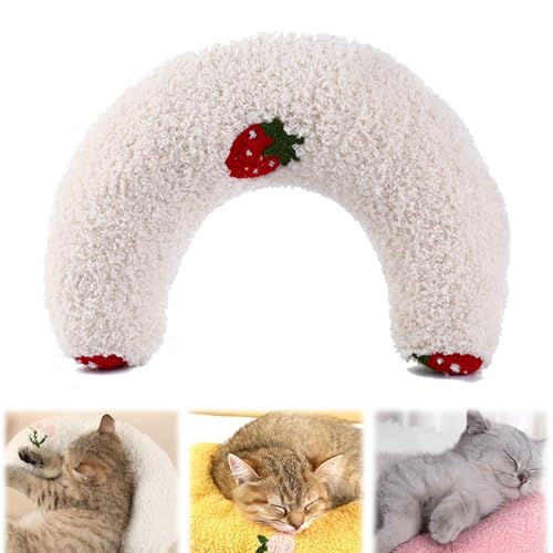 Jeeeun Plinko Dog Pillow, Dog Bed Pillow, Pet Pillow, Pearl Cotton Filled Pet Pillow for Supporting The Head and Protecting The Neck of Cats and Dogs While Sleeping (White) von Jeeeun