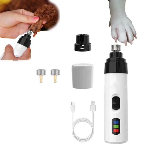 Jeeeun Silent Groom Pro Nail Grinder, Heusom Silent Groom Pro Nail Grinder, Heusom Silent Pro Nail Grinder, Silent Pro Nail Grinder for Dogs and Cats (1*Standard+2* Head) von Jeeeun