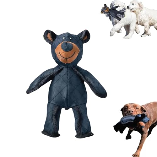 Jeeeun Unbreakable Bear Dog Toy, indestructa Bear, 2025 New Unbreakable Bear Dog Toy, Indestructible Bear Dog Toy, Stuffed Robust Teddy Bear Dog Toys to Keep Them Busy Plush Dog Toy (1pcs) von Jeeeun