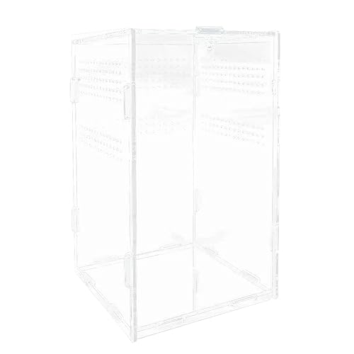 Jeenuuder Terrarium-Box für Lebensmittelbox, transparent, für Insekten, für Spinnen, Hornfrösche, Schlangen und andere von Jeenuuder