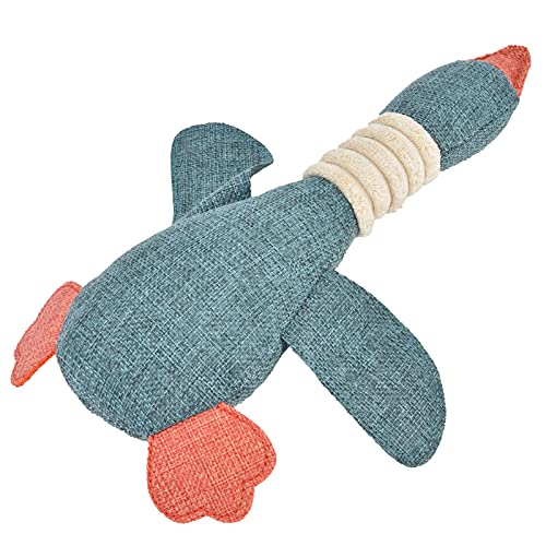 Haustier-Hundespielzeug, Niedliches Enten-Hundespielzeug, Kauspielzeug für Hunde, Beißen, Kauen, Zähneputzen, Spielzeug, Trainingszubehör, 30 cm (Blue) von Jeffergarden