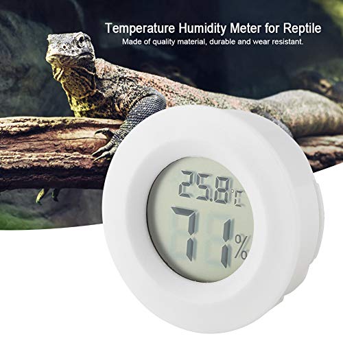 Mini-Digital-LCD-Thermometer, Reptilien-LCD-Thermometer, Reptilien-LCD-Hygrometer, Hygrometer, Terrarium-Thermometer, Hygrometer, Runde Form, Temperatur- und von Jeffergarden