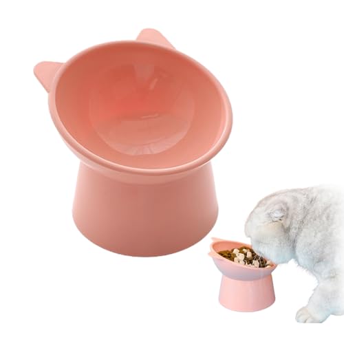 Ergonomic Cat Bowl, 45° Elevated Cat Bowls Plastic Raised Cat Bowl, Anti Spill Tilted Cat Bowls for Indoor Cats (B,ONE Size) von Jelaqmot