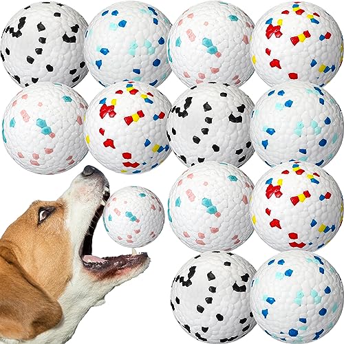 Jenaai Hundebälle, Tennisbälle, Spielzeug, 7,4 cm, für aggressive Kauer, langlebig, schwimmend, interaktive Hundebälle für Hunde, große, mittelgroße und kleine Hunde und Welpen, 12 Stück von Jenaai