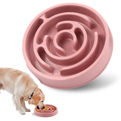 Jenilily Slow Feeder Bowls Anti-Rutsch-Puzzle-Interaktiver Bloat Stop Bowl Anti-Ersticken Hundenapf für kleine und mittelgroße Hunde von Jenilily