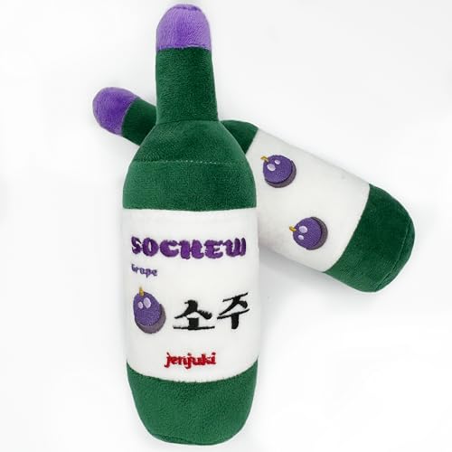 Jenjuki Sochew Soju Haustierspielzeug mit Quietscher (Grape) von Jenjuki