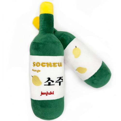 Jenjuki Sochew Soju Hundespielzeug mit Quietscher (Mango) von Jenjuki