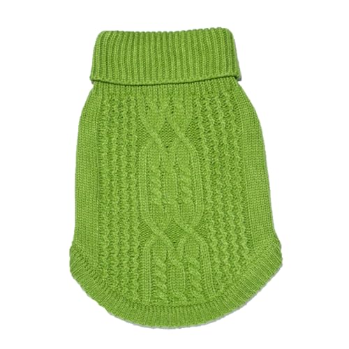 Jeorywoet Hundeweste, Innenhundspringer, Hundeoutfits, Welpenpullover, Haustier Hundeschildkragenpullover Strickpullovermantel, Winterwärmer -Verdickung, Hundeoutfits von Jeorywoet