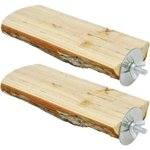 Papageienkäfig -Barsch, Holz für Vögel (2 Packungen), 1 von Jeorywoet