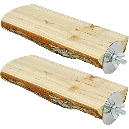 Jeorywoet Papageienkäfig -Barsch, Holz für Vögel (2 Packungen), von Jeorywoet