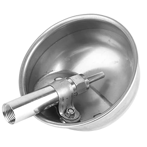 Jerliflyer 13CM Stainless Steel Automatic Pig Drinking Water Bowl Thickened Farming Supplies Automatic Drinking Bowl for Livestock von Jerliflyer